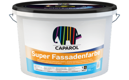 Vopsea lavabila exterior Caparol Super Fassadenfarbe, alb Baza 1, 15 l