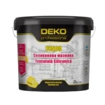 DEKO T8500 Tencuiala Siliconica Hidrofoba Granulatii Baze Colorate PASF10,PASF20,TRAF20,PAS R15,TRA R15,PAS R25,TRA R25 la Comanda : PAS SI TRA F10,PAS F30,TRAF30) 25 KG