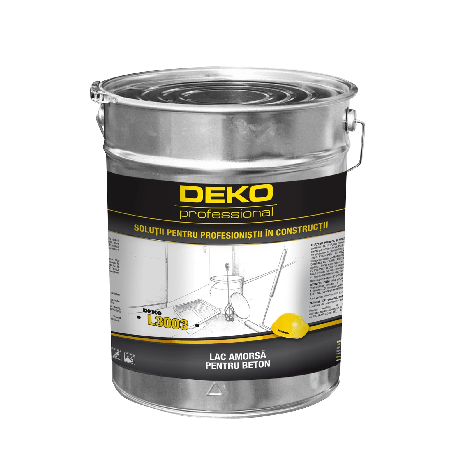 Deko -L3003H Lac amorsa pt beton 10kg Deko -L3003H Lac amorsa pt beton 10kg( se foloseste in sistem cu pardoselile autonivelante Deko E3111 si E3112) si cu intaritorul I3111,I3003H - imagine 1
