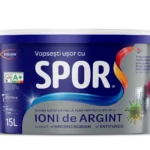 SPOR vopsea super-lavabila alba mata pentru interior cu Ioni de Argint 15 L